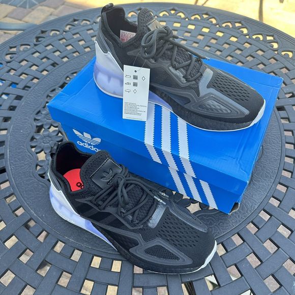 Adidas ZX 2K Boost Black White Men\'s Athletic Shoes FZ2946 main image 11